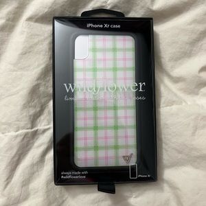 iPhone XR Wildflower Plaid Phone Case